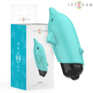 INTENSE - ECHO VIBRANTE BULLET DELFINO BLU 8 X 4,7 CM
