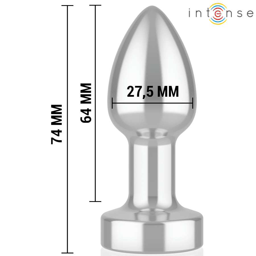 INTENSE - PLUG ANALE 10 VIBRAZIONI METALLO CON TELECOMANDO S - immagine 5