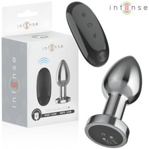 INTENSE - PLUG ANALE 10 VIBRAZIONI METALLO CON TELECOMANDO M