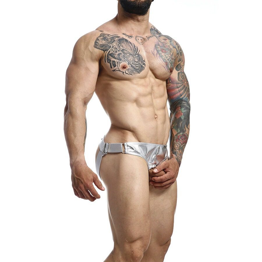 MOB - DNGEON JOCKSTRAP ANELLO PER IL PENE IN ARGENTO TAGLIA UNICA - immagine 3