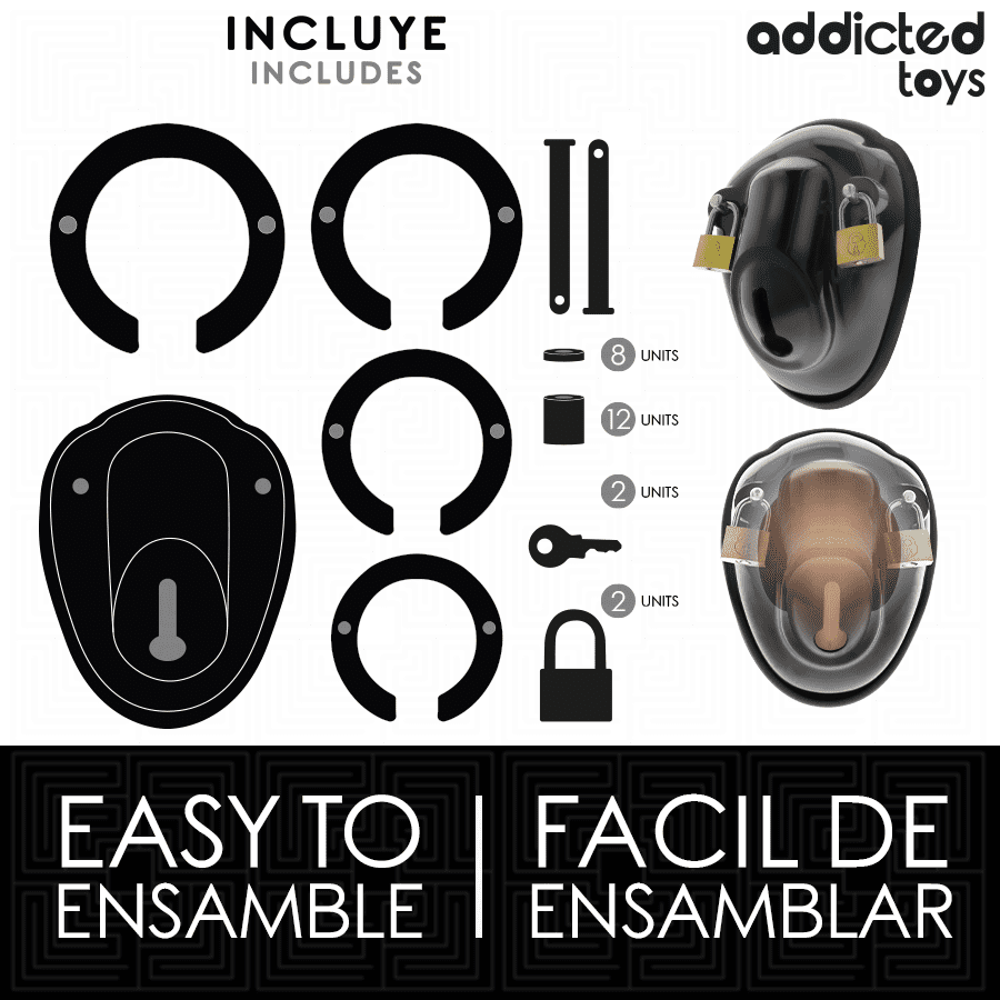 ADDICTED TOYS LOCKED - GABBIA PER PENE SENZA CHIAVE 11,5 CM - immagine 4