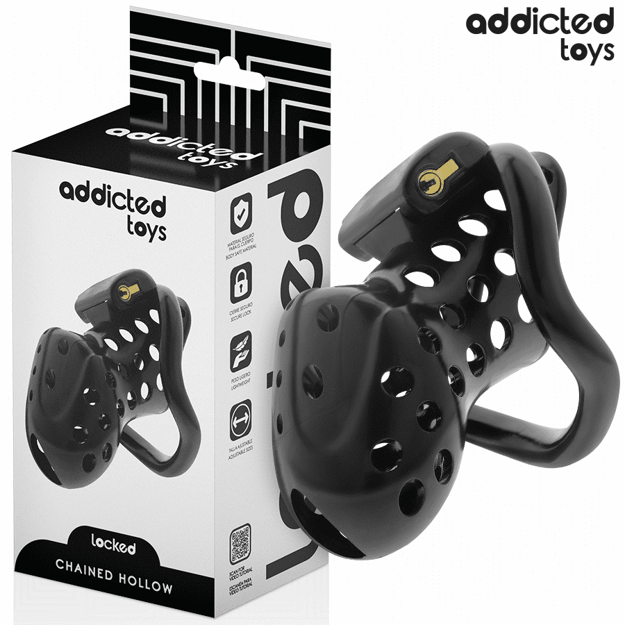 ADDICTED TOYS LOCKED - GABBIA PER PENE CAVA CON CATENA 10,5 CM