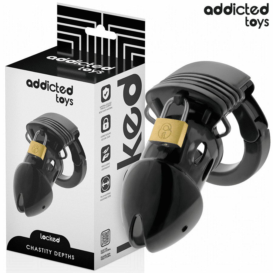 ADDICTED TOYS BLOCCATO - GABBIA PER PENE PROFONDA DI CASTITÀ 7,5 CM