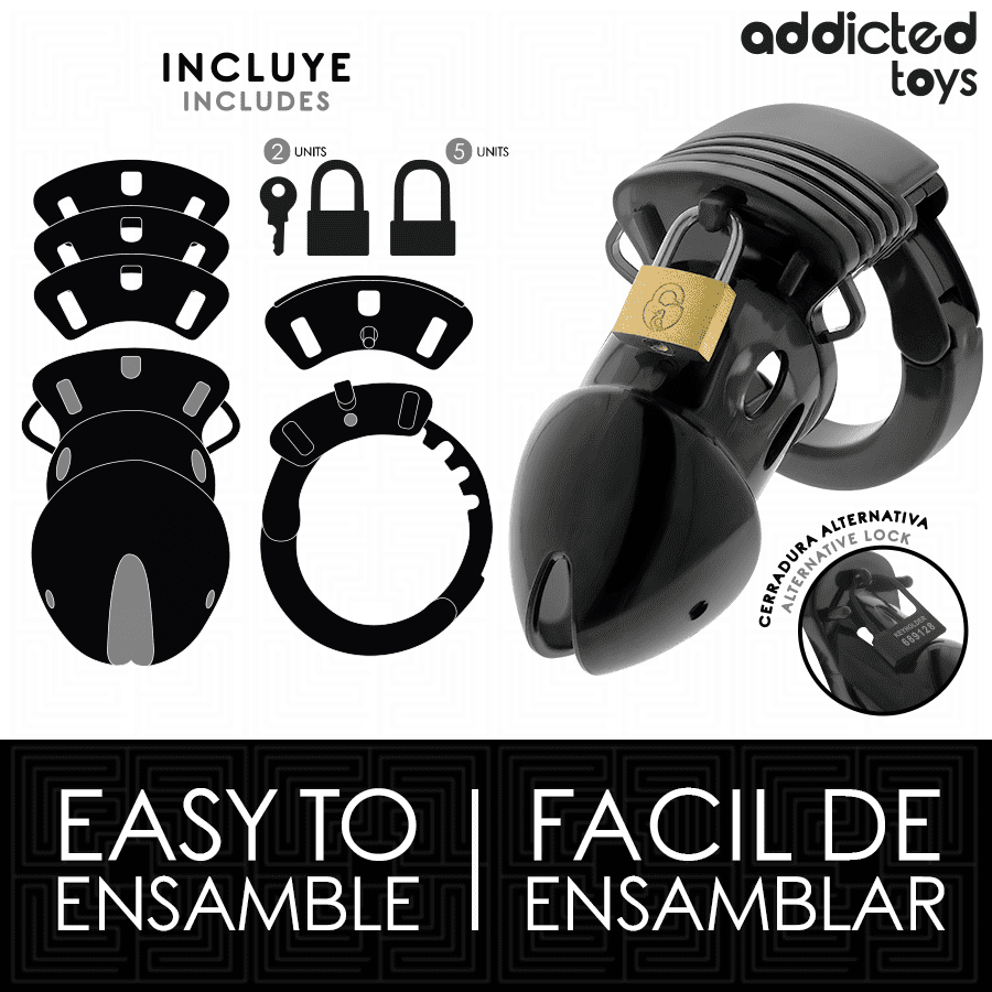 ADDICTED TOYS BLOCCATO - GABBIA PER PENE PROFONDA DI CASTITÀ 7,5 CM - immagine 4