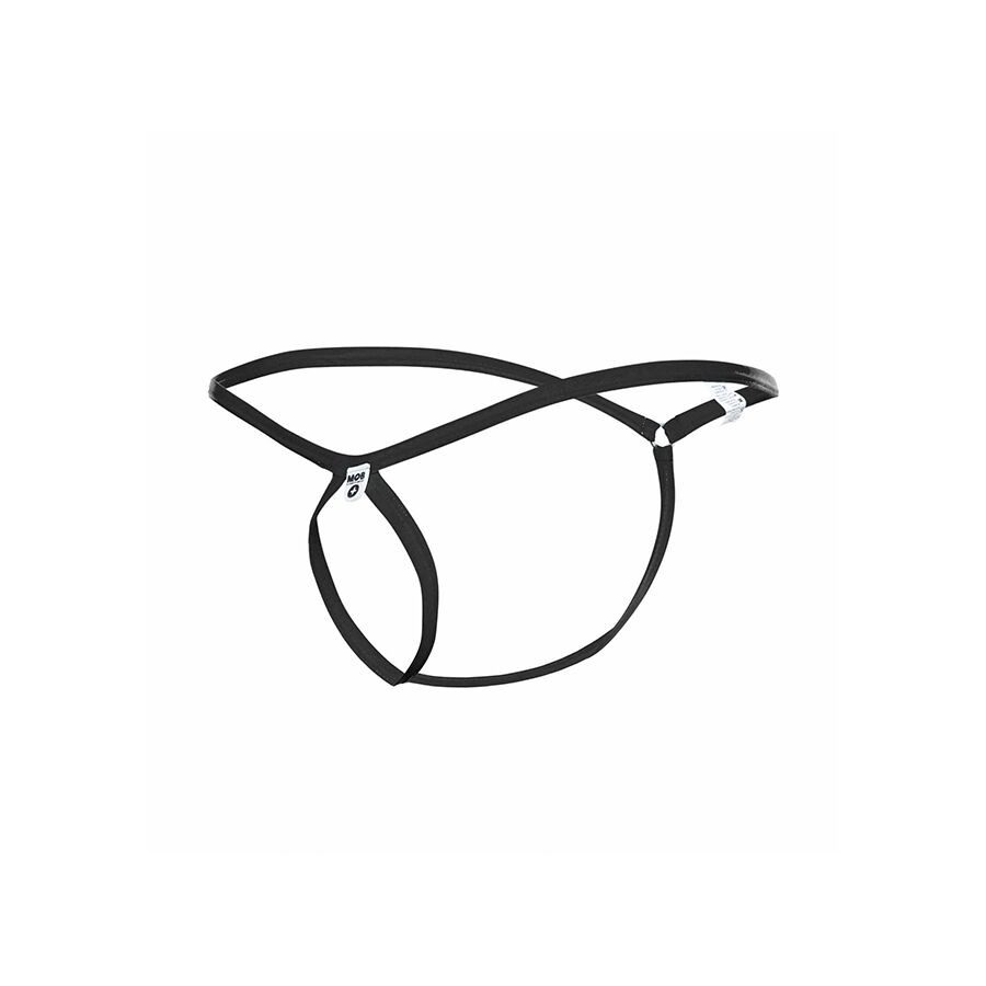 MOB - TANGA NEGRO CON FORMA DE LAGRIMA TALLA S/M - immagine 4