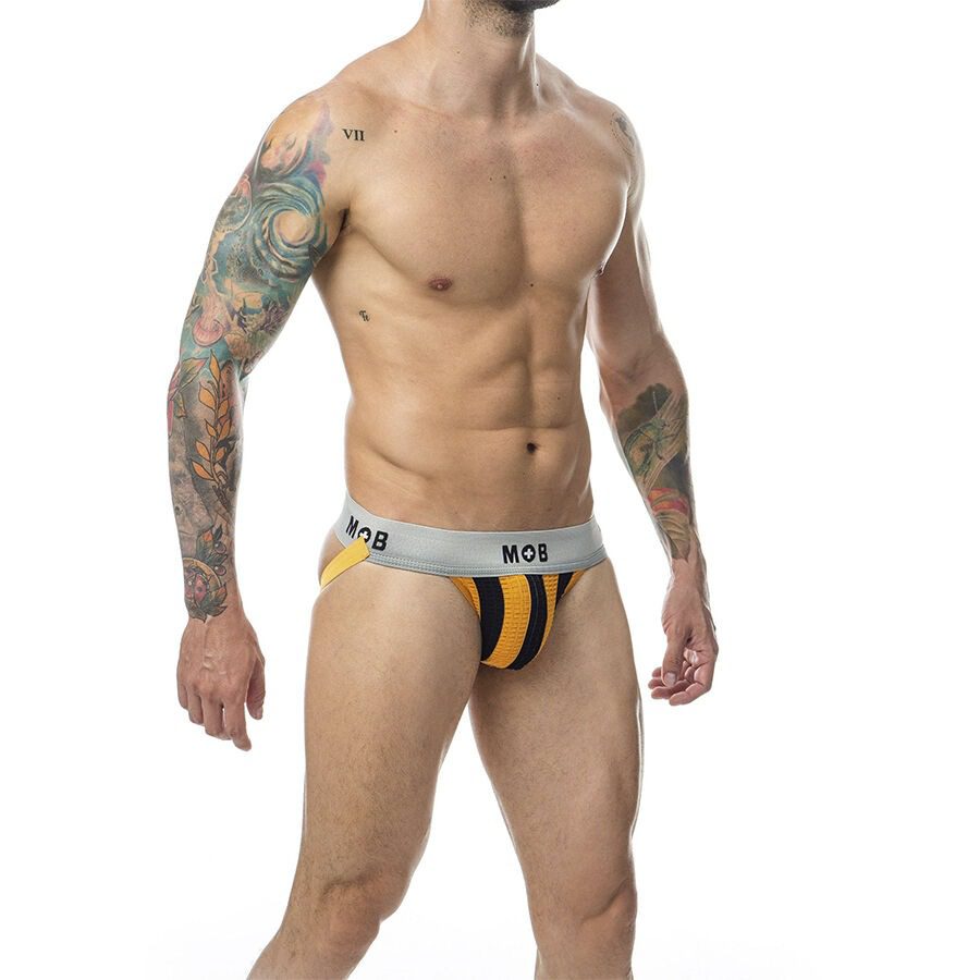 MOB - JOCK CLASICO STRIPE NARANJA TALLA S - immagine 3