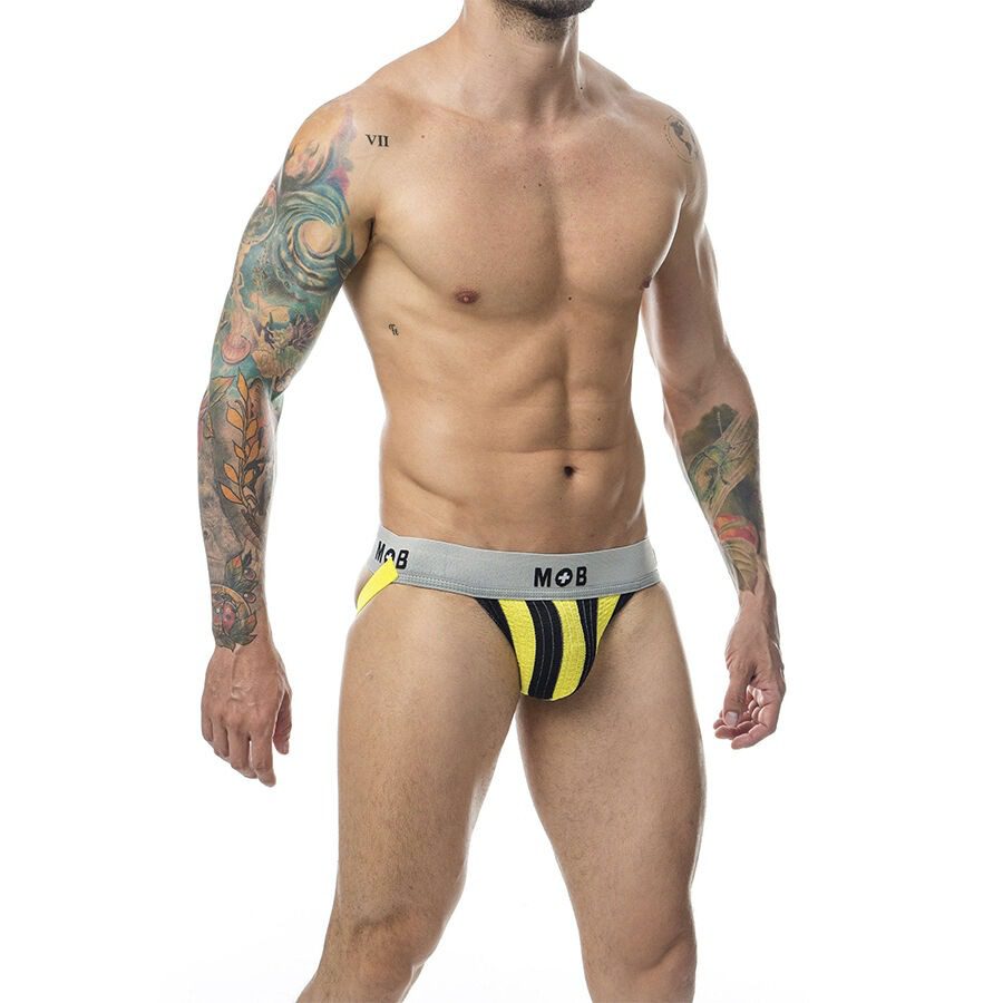 MOB - JOCK CLASICO STRIPE AMARILLO TALLA S - immagine 3