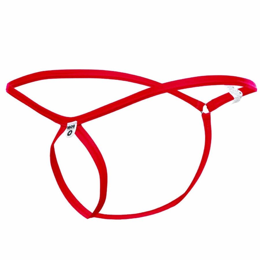 MOB - TANGA ROJO CON FORMA DE LAGRIMA TALLA S/M - immagine 4