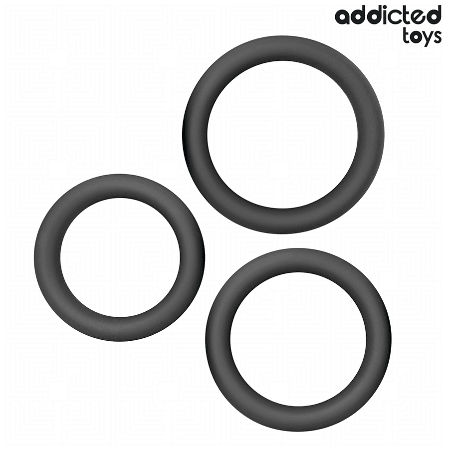 ADDICTED TOYS - SET DI ANELLI PIATTI IN SILICONE - immagine 5