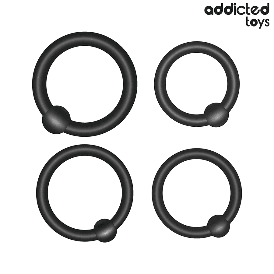 ADDICTED TOYS - SET DI ANELLI IN SILICONE A PRESSIONE - immagine 5