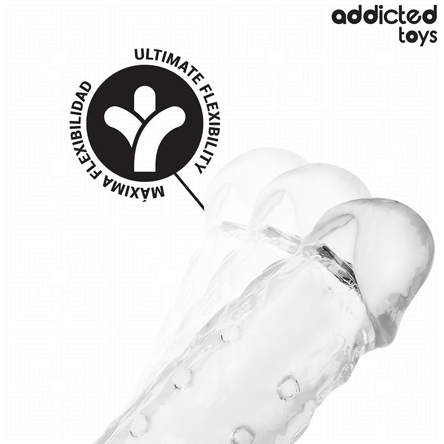 ADDICTED TOYS - GUAINA PER PENE TRASPARENTE TAGLIA M 27 CM - immagine 5