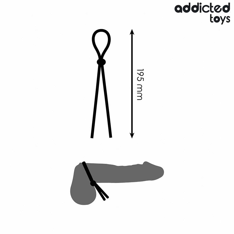 ADDICTED TOYS - CORDA IN SILICONE PER PENE A SINGOLO ANELLO - immagine 4