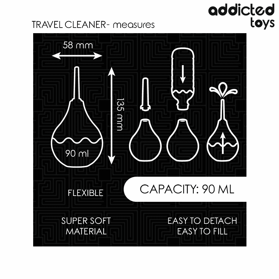 ADDICTED TOYS - DETERGENTE ANALE DA VIAGGIO TAGLIA S 90 ML - immagine 5