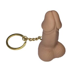 DIABLO PICANTE - PORTACHIAVI FISCHIO A FORMA DI PENE COLOR CARNE