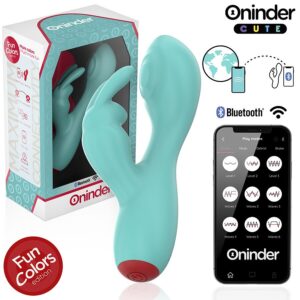 ONINDER CUTE - VIBRATORE CLITORIDEO PUNTO G LOVE BUNNY - APP GRATUITA IN TUTTO IL MONDO