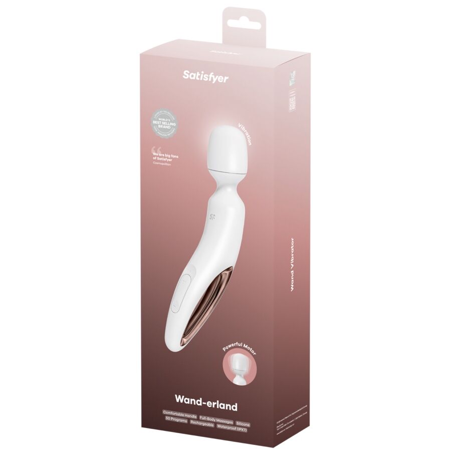 SATISFYER - BACCHETTA ERLAND MASSAGGIATORE VIBRANTE BIANCO - immagine 5