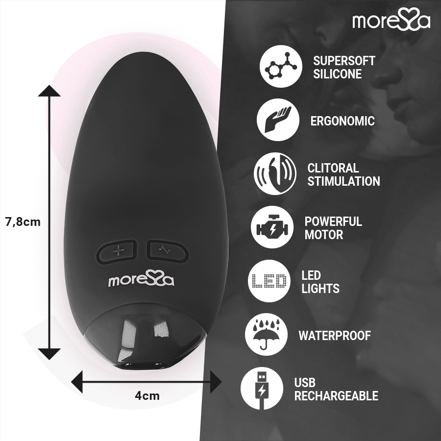 MORESSA - VIBRATORE BLOSSOM NERO - immagine 4
