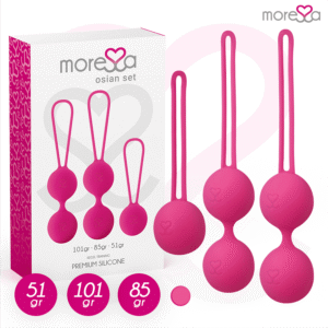 MORESSA - SET OSIAN PREMIUM SILICONE ROSA (Osian One - 51 g  Osian Two - 101 g  Osian Three 85 g)