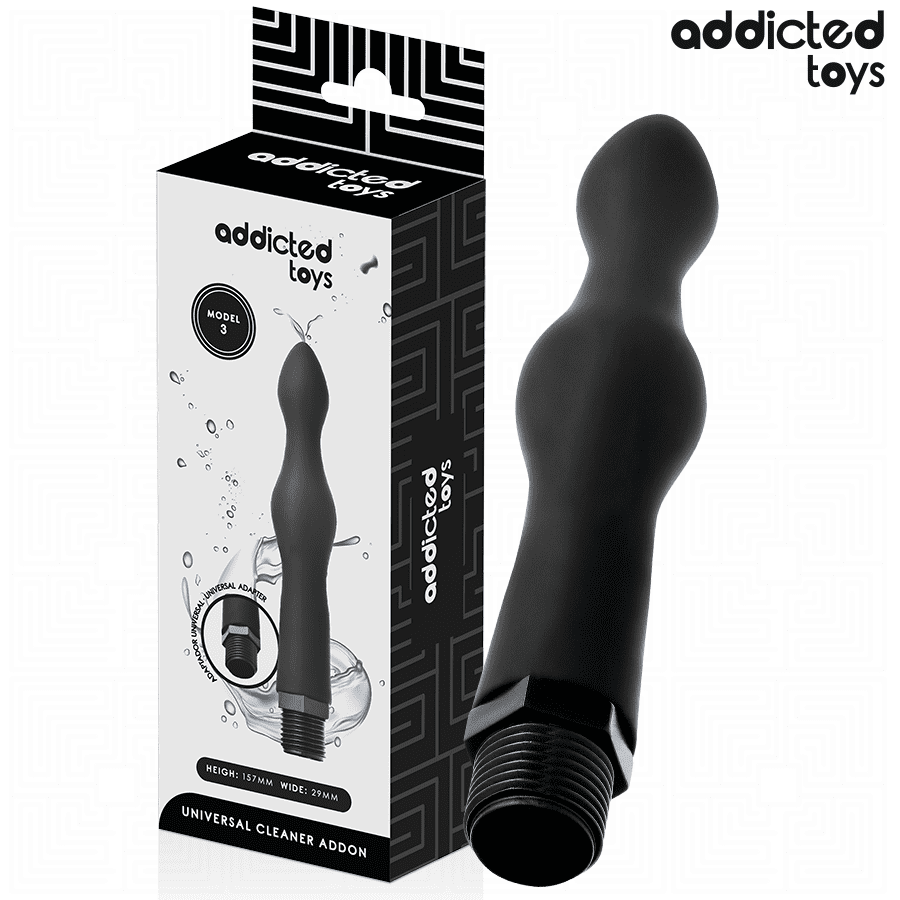 ADDICTED TOYS - PULITORE ANALE CON ADATTATORE UNIVERSALE MODELLO 3