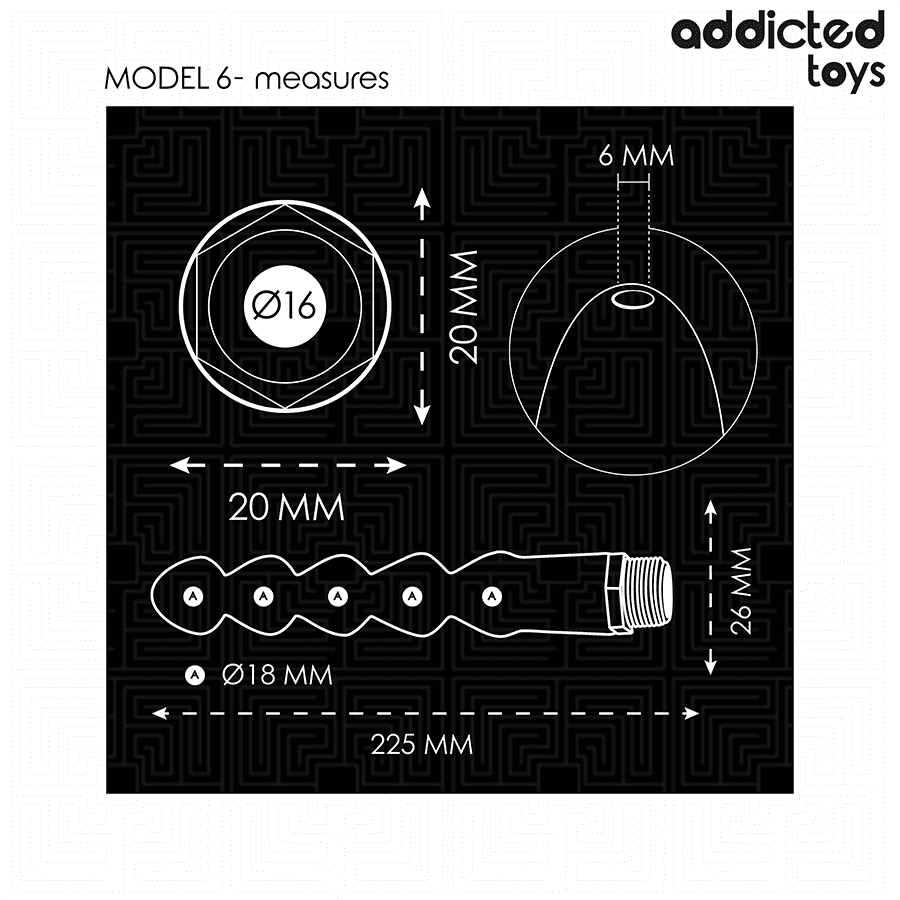 ADDICTED TOYS - PULITORE ANALE CON ADATTATORE UNIVERSALE MODELLO 6 - immagine 5