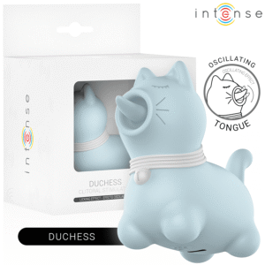 INTENSE - STIMOLATORE DUCHESS CON LINGUA ROTANTE 360 BLU