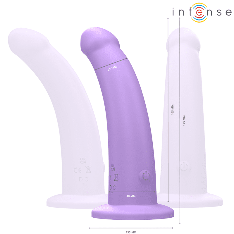 INTENSE - VIBRATORE EDDIE 17,5 CM 10 VIBRAZIONI VIOLA TELECOMANDO - immagine 3