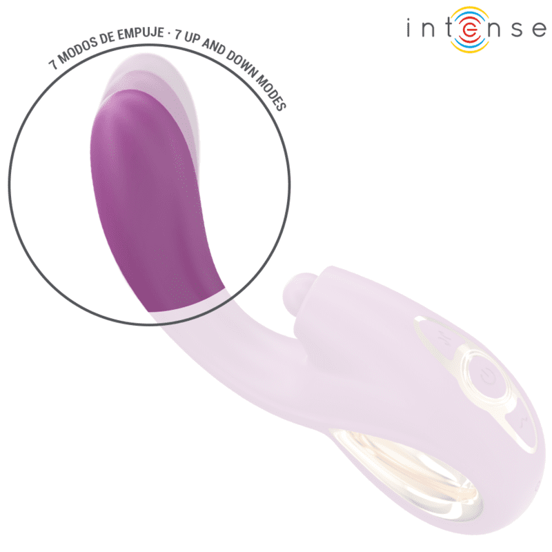 INTENSE - LALI VIBRATORE MULTIFUNZIONE PUNTO G TAPPING THRUST VIBRATION VIOLA - immagine 4