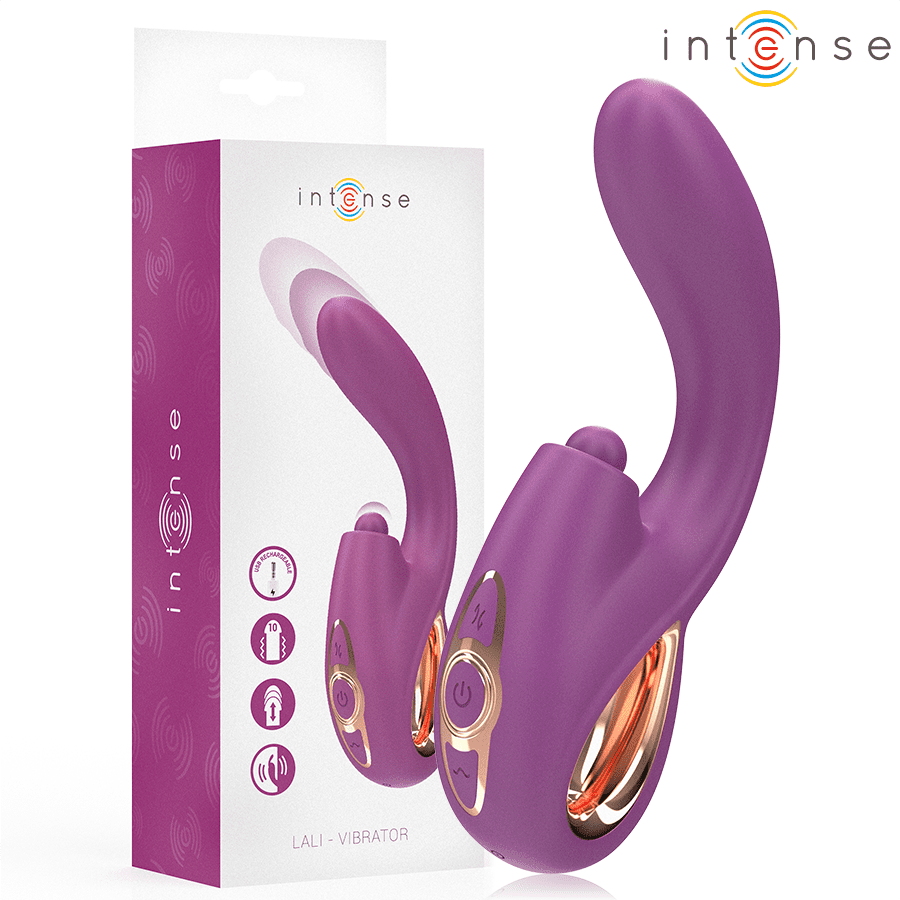 INTENSE - LALI VIBRATORE MULTIFUNZIONE PUNTO G TAPPING THRUST VIBRATION VIOLA