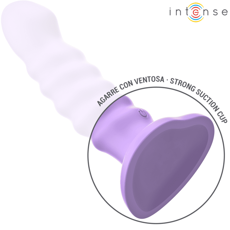 INTENSE - BRENDA VIBRATORE TAGLIA M DESIGN A SPIRALE 10 VIBRAZIONI TELECOMANDO VIOLA - immagine 5