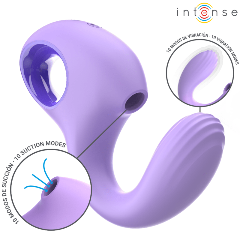 INTENSE - VIBRATORE E STIMOLATORE BAXTER VIOLA - immagine 2