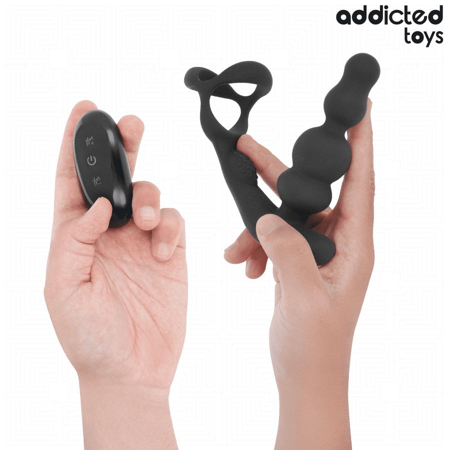 ADDICTED TOYS - MASSAGGIATORE PROSTATICO ROTANTE CON TELECOMANDO - immagine 2