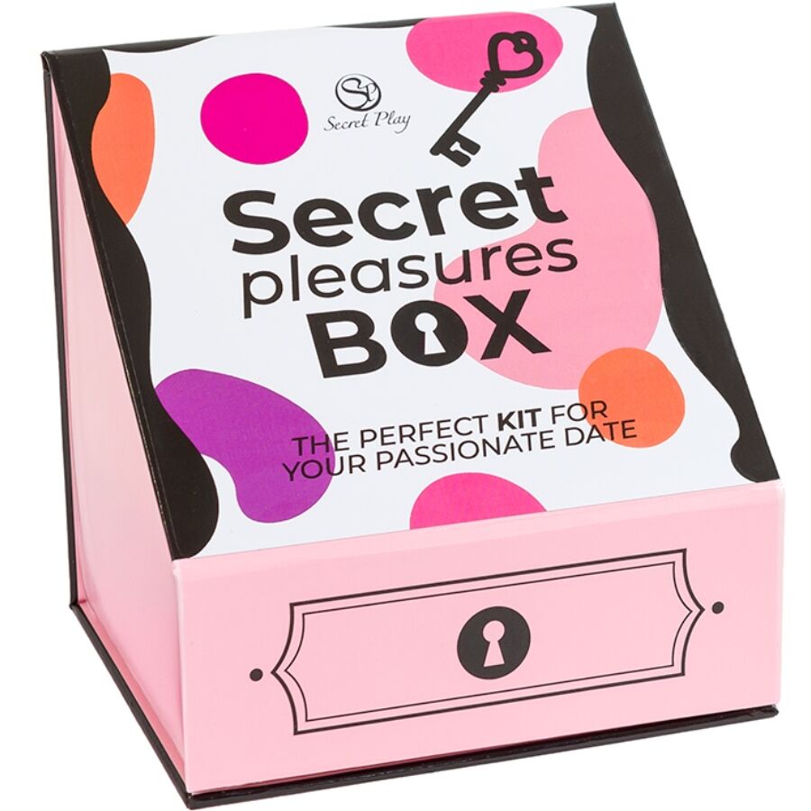 SECRET PLAY - PLEASURES BOX PER COPPIE: DADI + PROIETTILE VIBRANTE + PENNA CON PIUMA - immagine 2