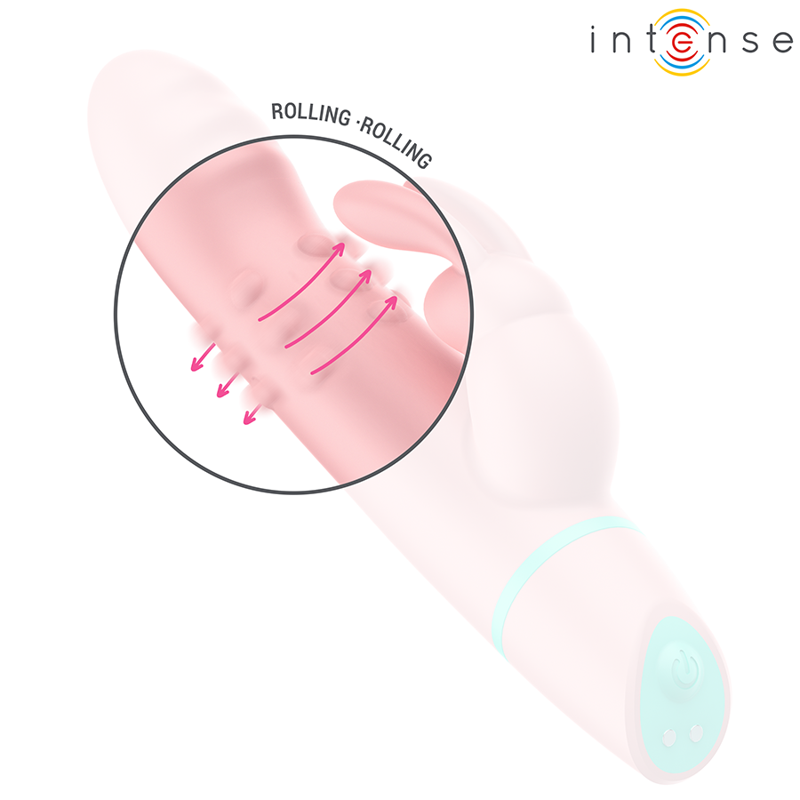INTENSE - STIMOLATORE E VIBRATORE ROTANTE ALVIN RABBIT + OSCILLANTE - immagine 5