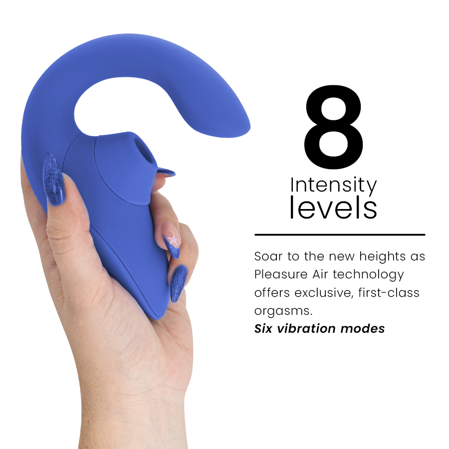 WOMANIZER - BLEND RABBIT VIBRATOR STIMOLATORE BLU VIBRANTE - immagine 5