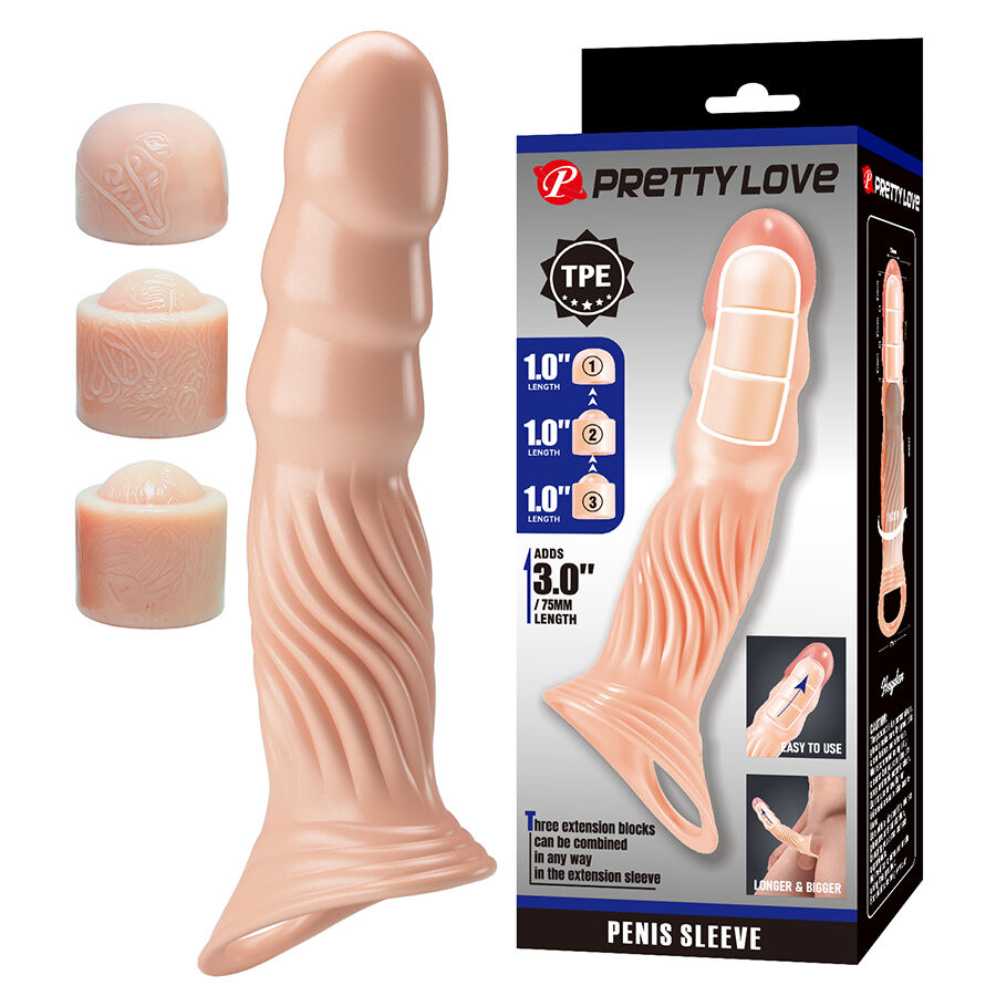 PRETTY LOVE - GUAINA PER PENE TESTURIZZATA CON ESTENSORI