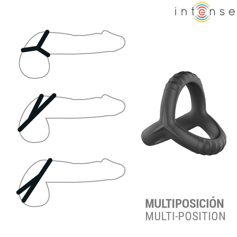 INTENSE - JOHN ANELLO PER PENE TRIPLO REGOLABILE MODELLO 4 - immagine 3