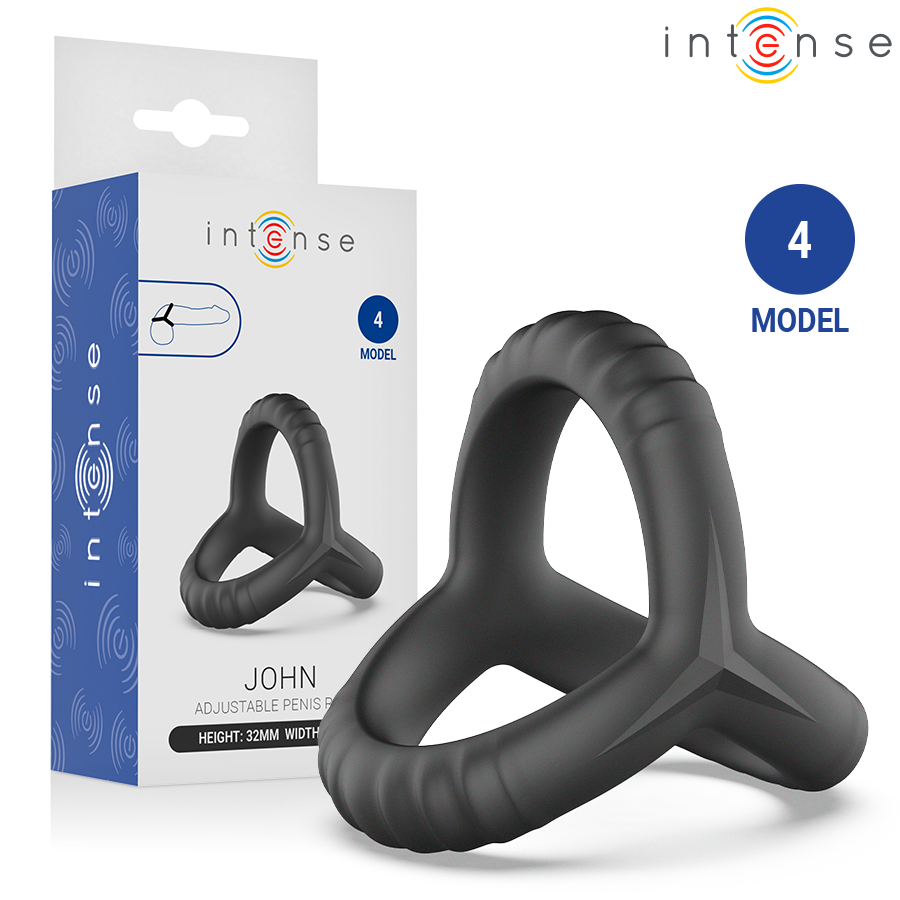 INTENSE - JOHN ANELLO PER PENE TRIPLO REGOLABILE MODELLO 4