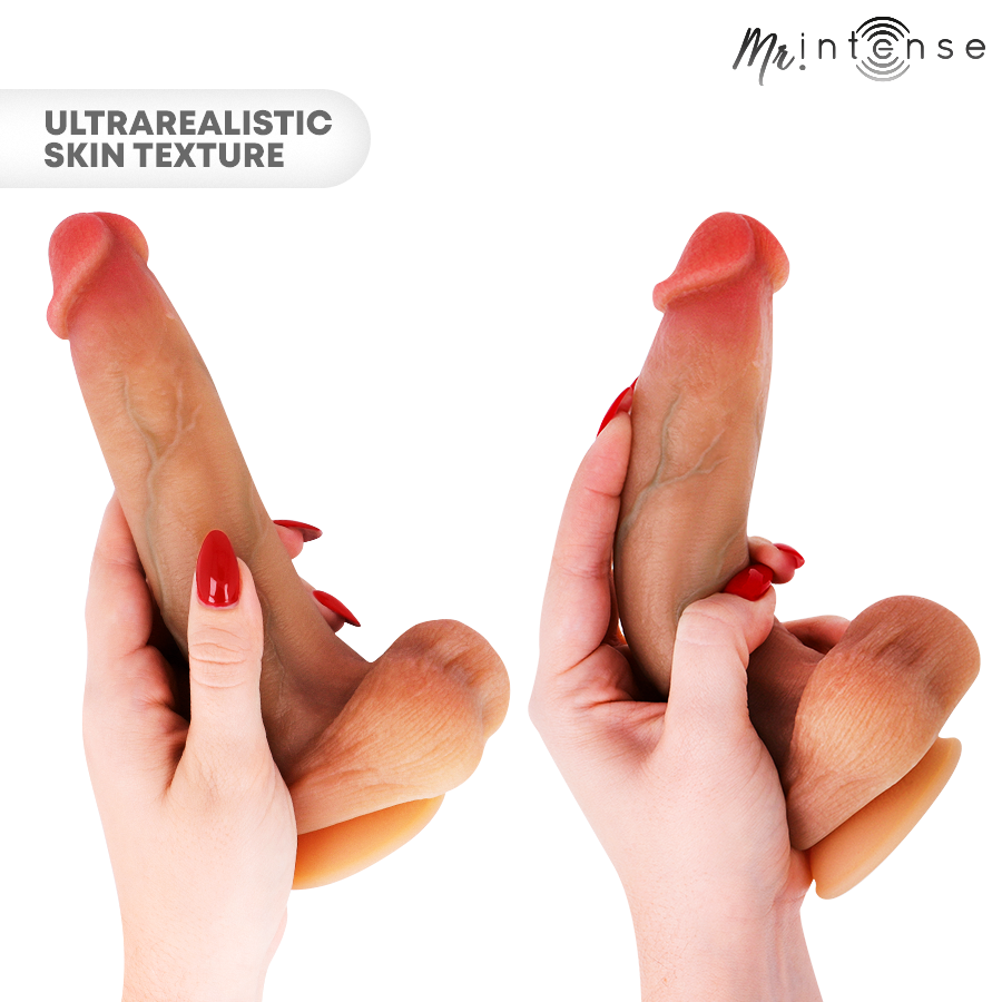 MR INTENSE - BRUCE M DILDO IN SILICONE CON TESTICOLI 20 CM -Ø- 4,5 CM - immagine 2