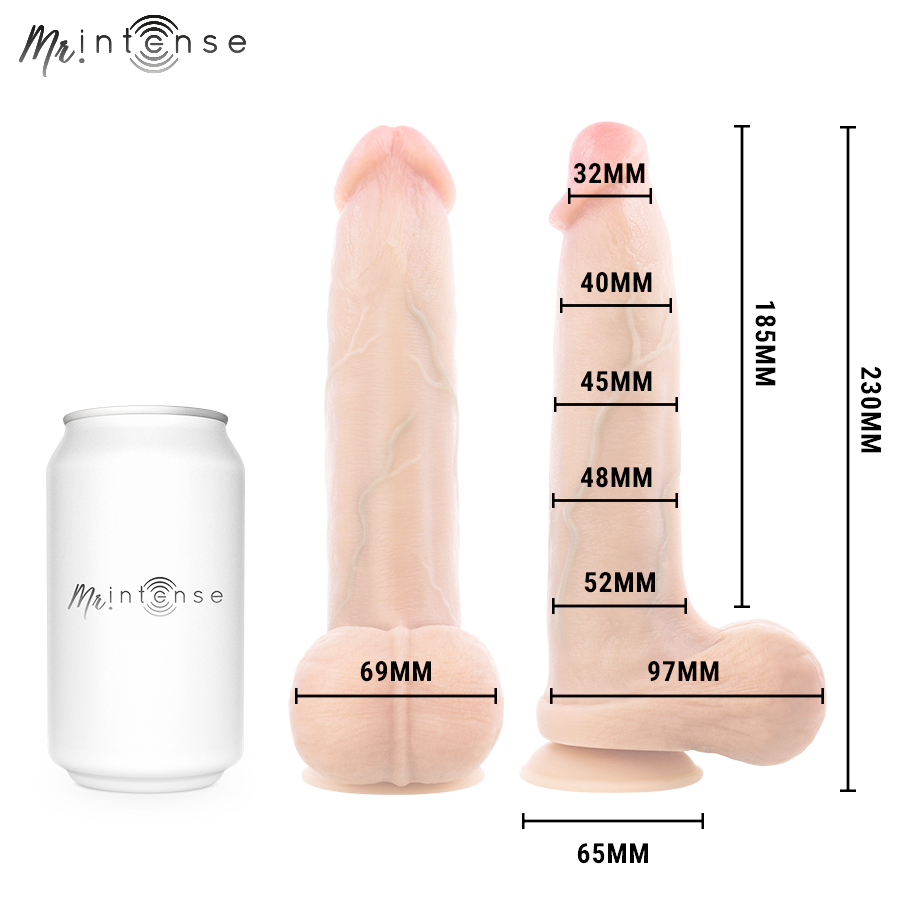 MR INTENSE - BRUCE L DILDO SILICONICA 23 CM -Ø- 5.2 CM - immagine 5