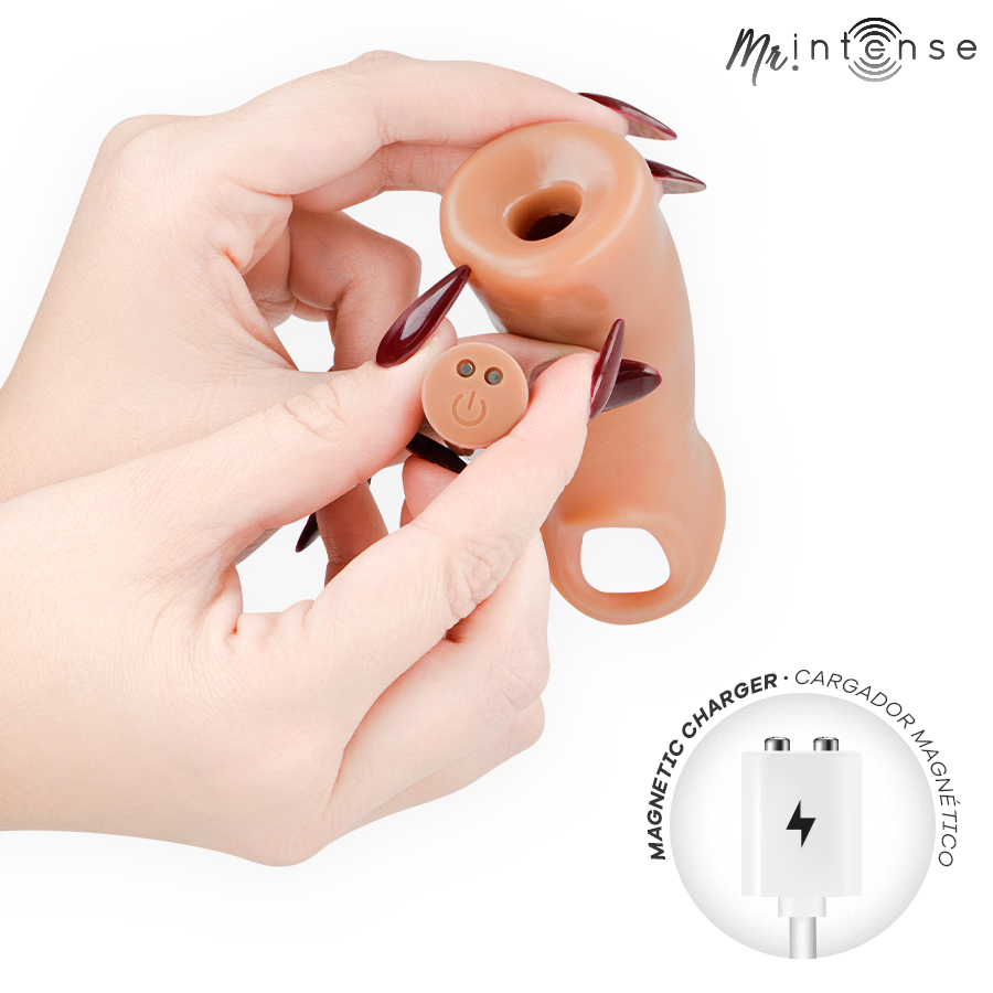 MR INTENSE - ARNOLD M VIBRATORE IN SILICONE PER PENE CON TELECOMANDO 14,5 CM -Ø- 4 CM - immagine 4