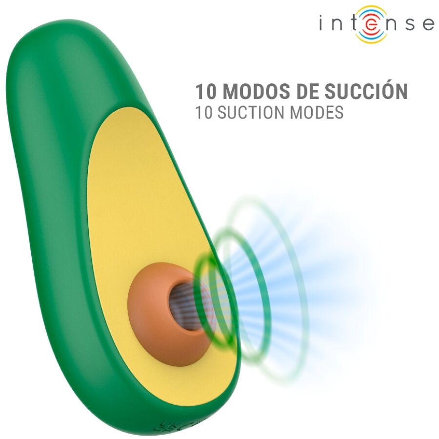 INTENSE - WAKI STIMOLATORE CLITORIDEO AD ASPIRAZIONE AVOCADO - immagine 3