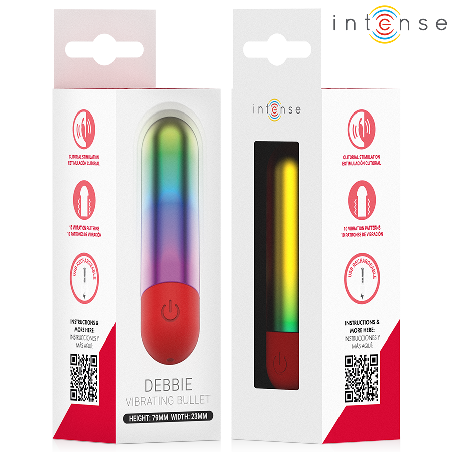 INTENSE - DEBBIE PROIETTILE VIBRANTE PER CLITORIDE RAINBOW - immagine 5