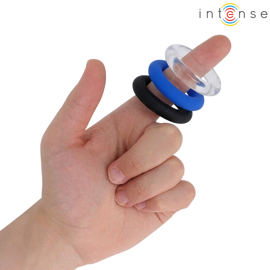 INTENSE - SET DI 3 ANELLI PER PENE WICK, VARI COLORI - immagine 2