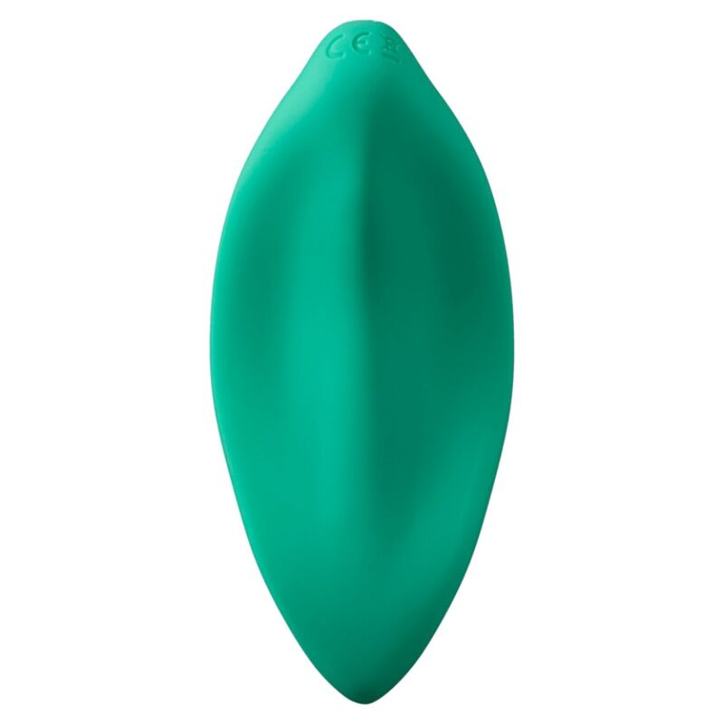 ROMP - VIBRATORE A ONDE STIMOLATORE CLITORIDEO FORMA ERGONOMICA VERDE ACQUA - immagine 4