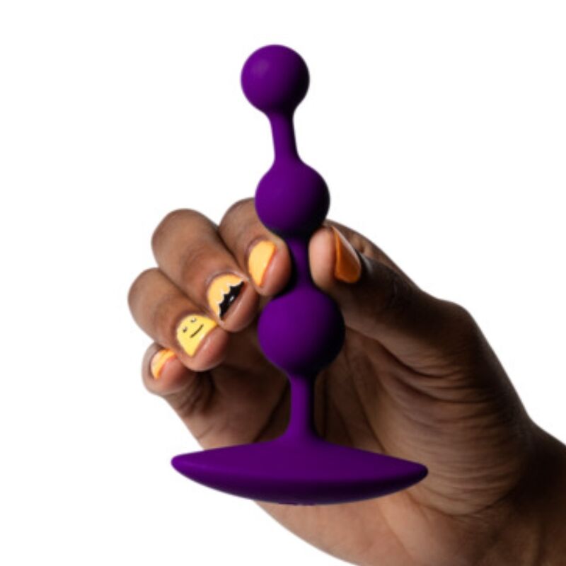 ROMP - AMP PERLE ANALALI IN SILICONE FLESSIBILE VIOLA 12,5 CM VIOLA - immagine 3