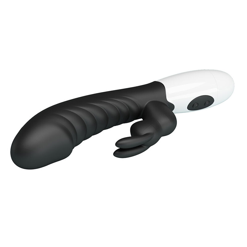 PRETTY LOVE - VIBRATORE A CONIGLIO NAUGHTY BUNNY CON 30 FUNZIONI NERO - immagine 3