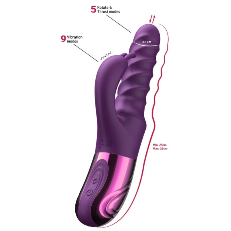 SHE.E.O - VIBRATORE A SPIRALE CON CONIGLIO VIOLA - immagine 3