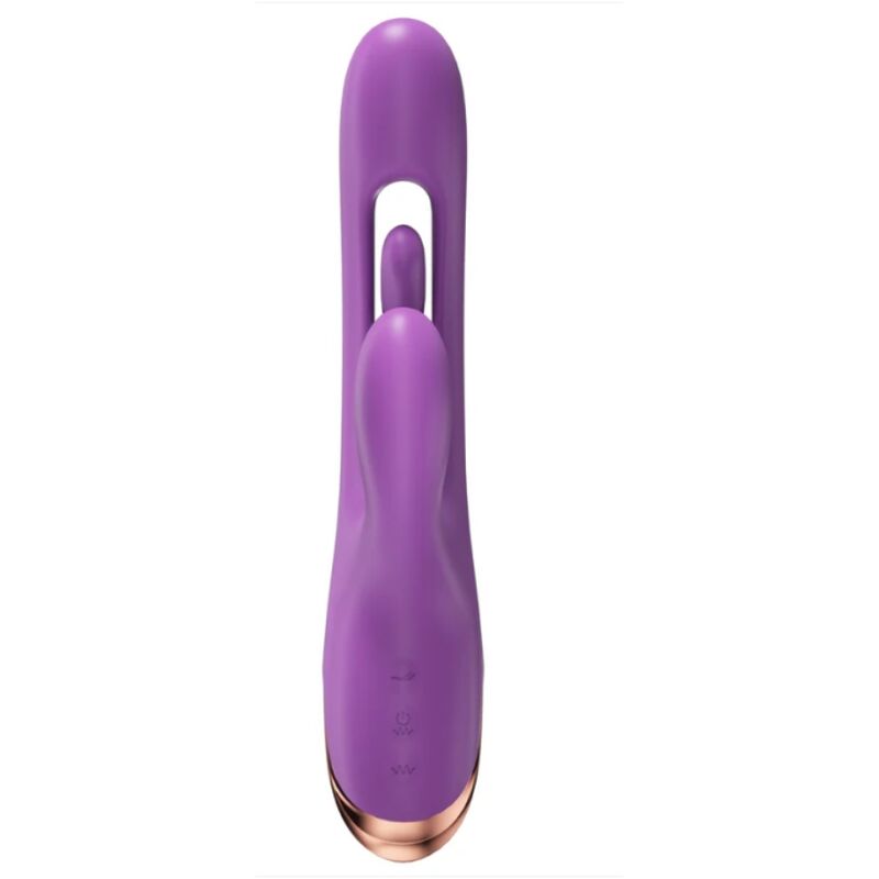 SHE.E.O - VIBRATORE PER IL PUNTO G A FORMA DI CONIGLIO CON MOVIMENTO DIGITALE VIOLA - immagine 3