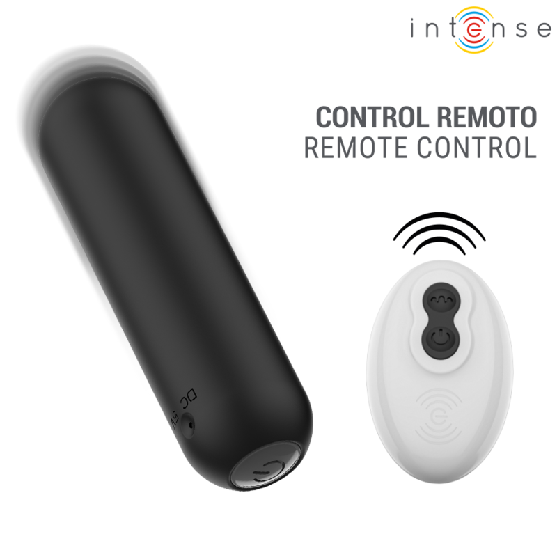 INTENSE - JUDY VIBRATORE A PROIETTILE RICARICABILE CON TELECOMANDO NERO - immagine 3