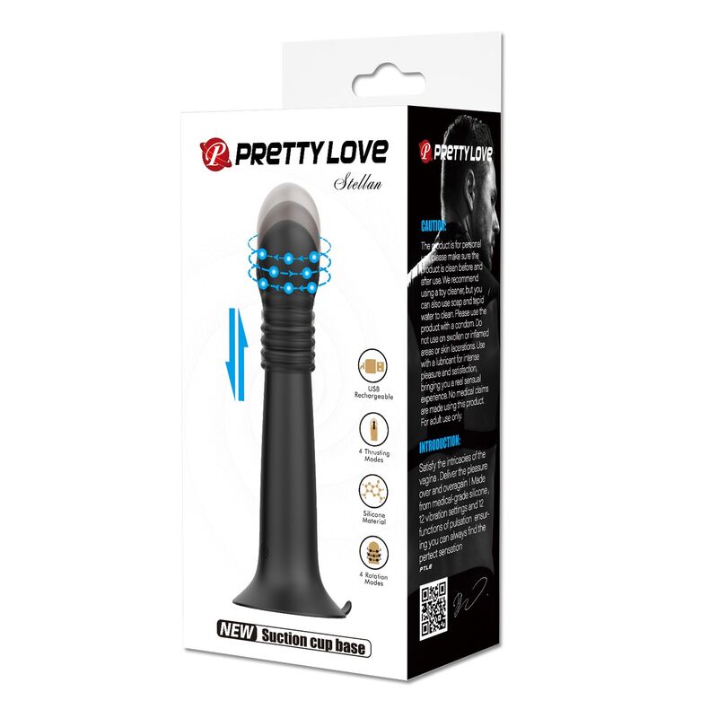 PRETTY LOVE - MASSAGGIATORE ROTANTE E SPINTA RICARICABILE TRAMITE USB STELLA - immagine 2